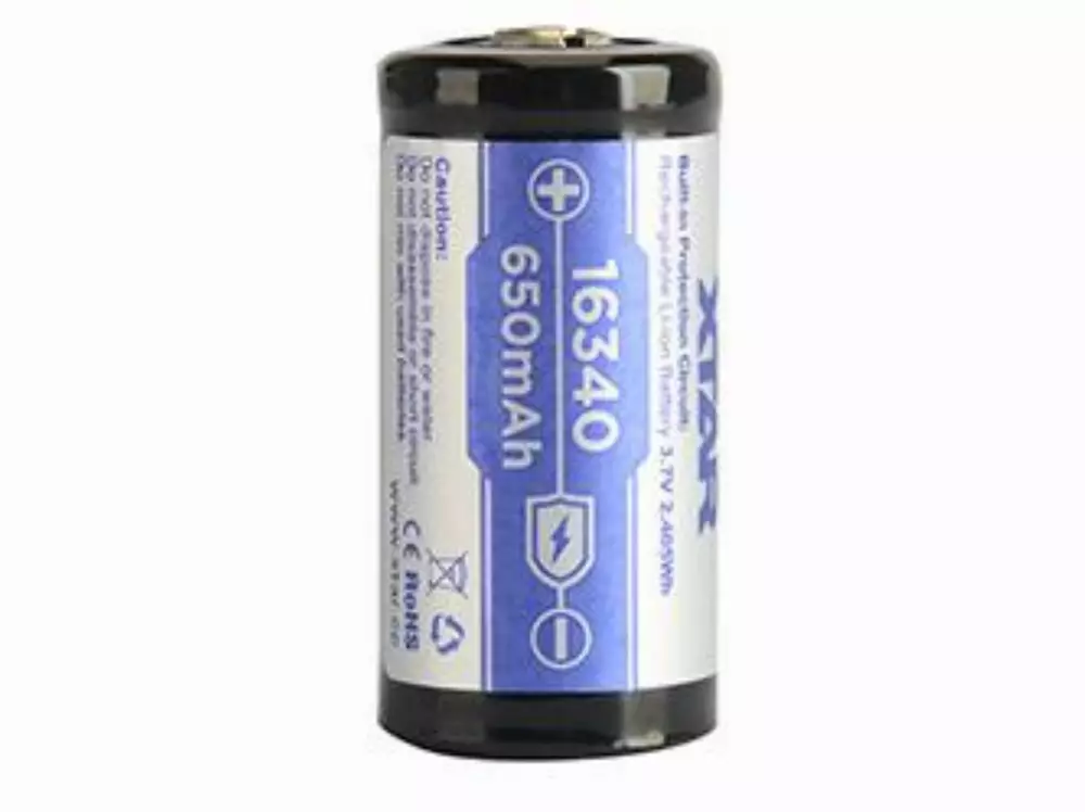 Акумулаторна батерия CR-123 LiIon  3,7V 16340 650mAh XTAR