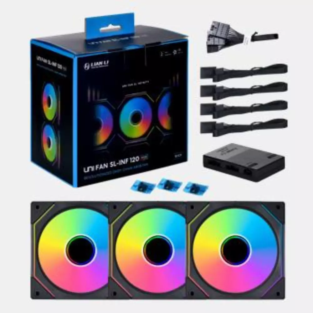 Вентилатори Lian Li UNI SL-INF 120 Black ARGB, 3 Fan комплект