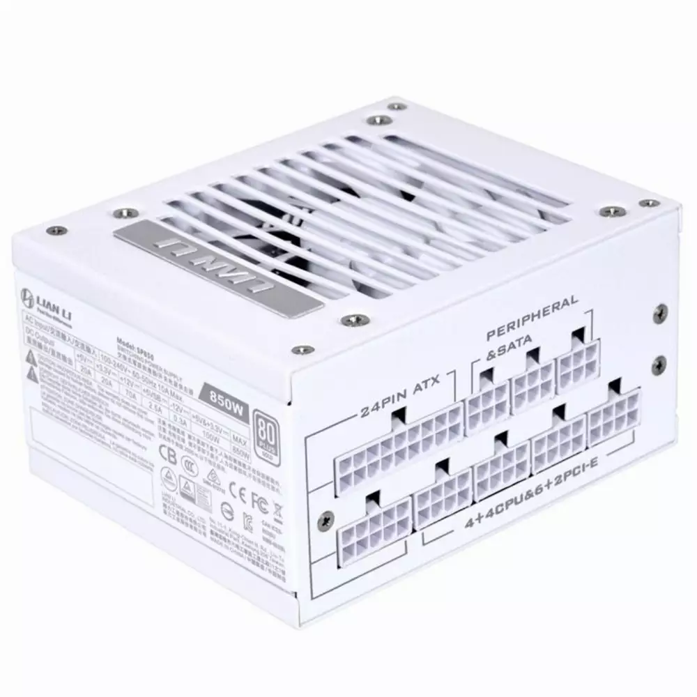 Захранване Lian Li SP850 850W 80 Plus Gold SFX White Full Modular PCIe 5.0 12VHPWR