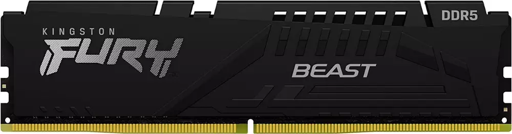 Памет Kingston FURY Beast Black 16GB (2x8GB) DDR5 4800MHz CL38 - KF548C38BBK2-16