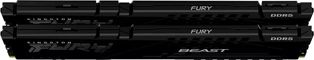 Памет Kingston FURY Beast Black 16GB (2x8GB) DDR5 4800MHz CL38 - KF548C38BBK2-16