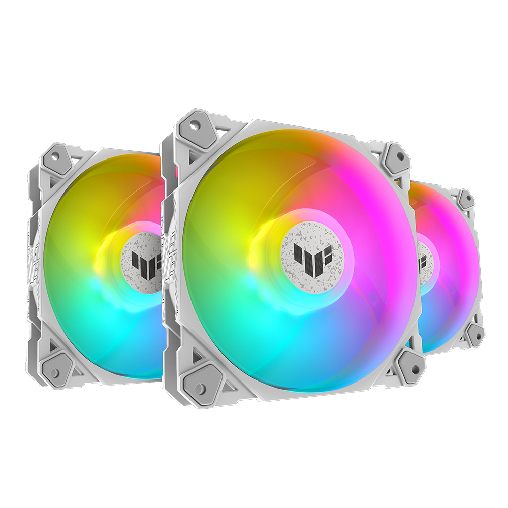 Вентилатори ASUS TUF GAMING TF120 White Edition 3 Pack 120mm ARGB