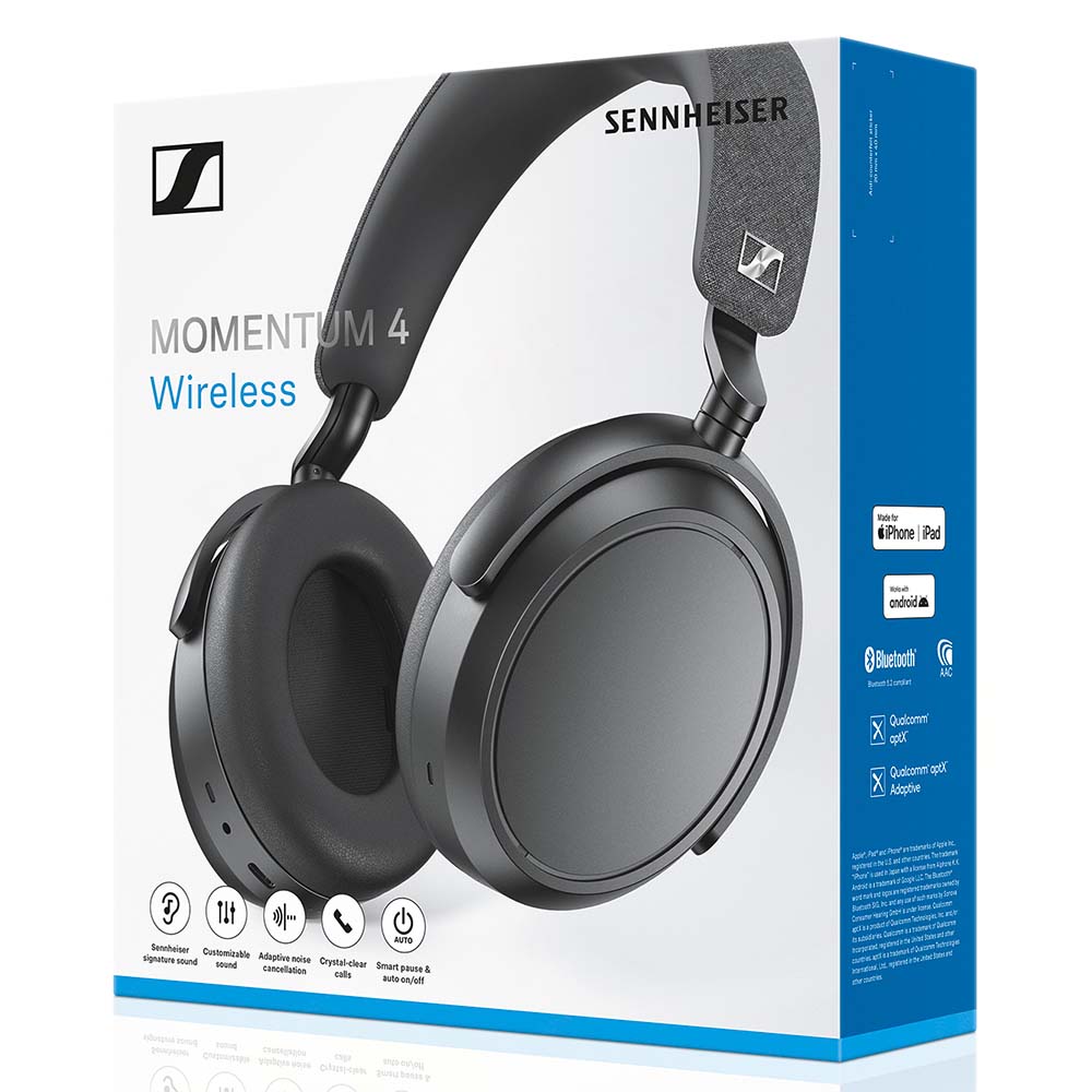 Слушалки Sennheiser MOMENTUM 4 Wireless - черни