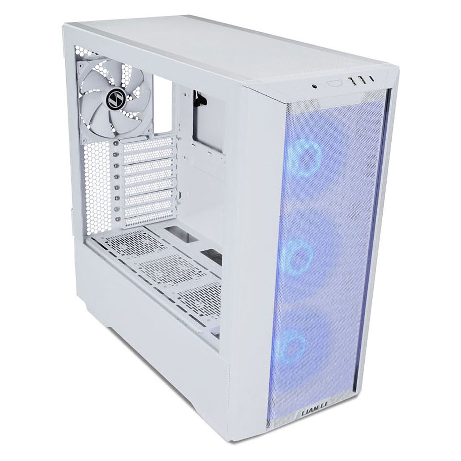 Кутия Lian Li LANCOOL III RGB Mid-Tower Tempered Glass White