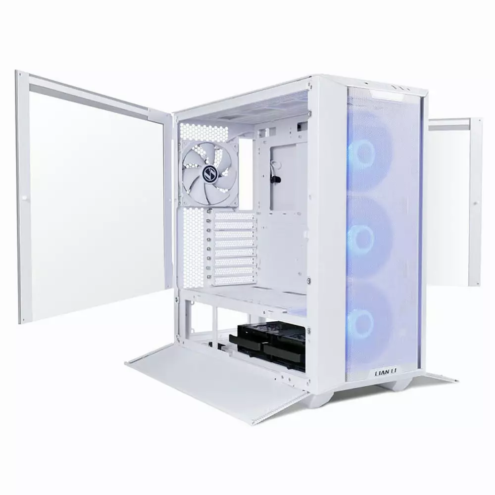 Кутия Lian Li LANCOOL III RGB Mid-Tower Tempered Glass White