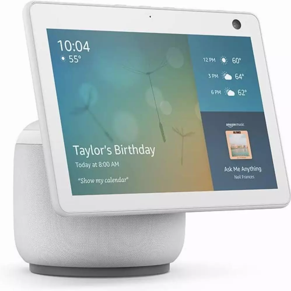 Смарт тонколона Amazon Echo Show 10 (Gen 3), сензорен екран, гласов асистент, Бял