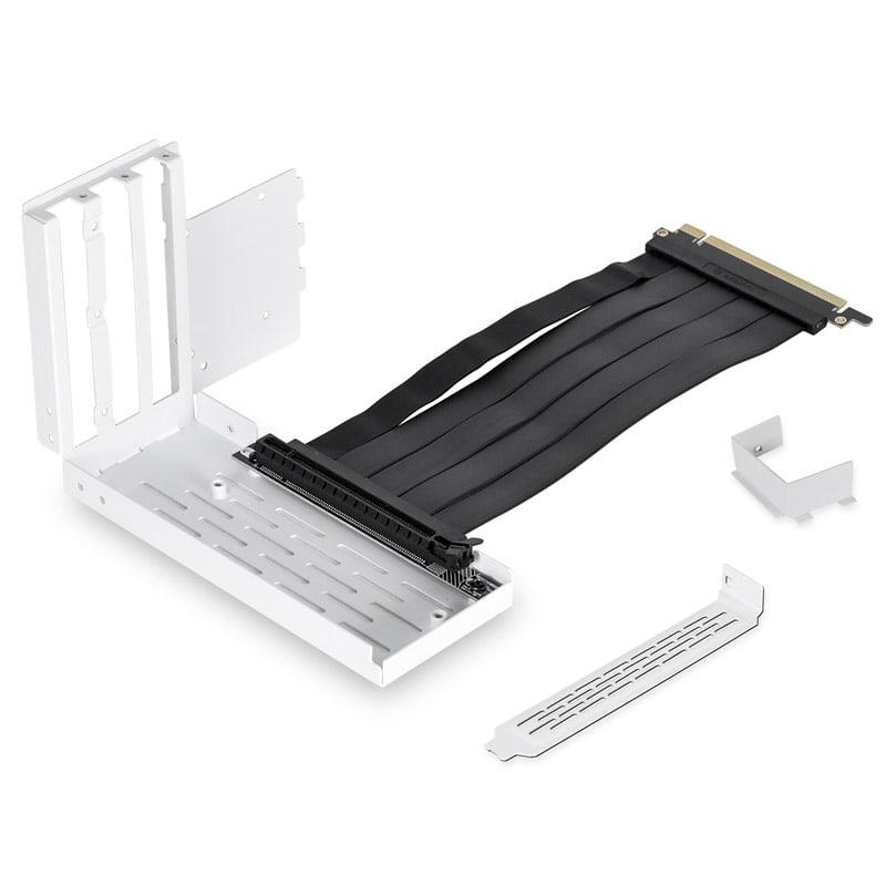 Lian Li GPU Брекет и кабел за вертикален монтаж на видео карта за O11 Dynamic EVO и Lancool III - Бял