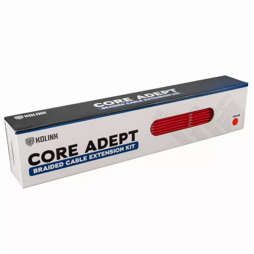 Комплект оплетени кабели Kolink Core Red