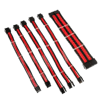 Комплект оплетени кабели Kolink Core Black/Red