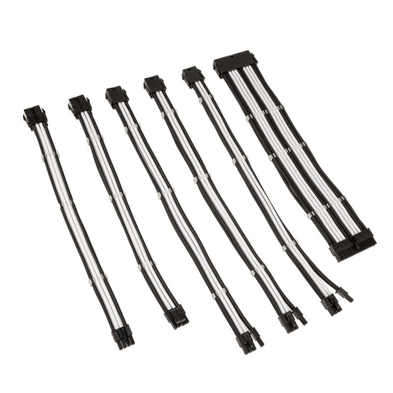 Комплект оплетени кабели Kolink Core Black/White