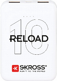 Външна батерия SKROSS RELOAD 10, 10000 mAh, Бял