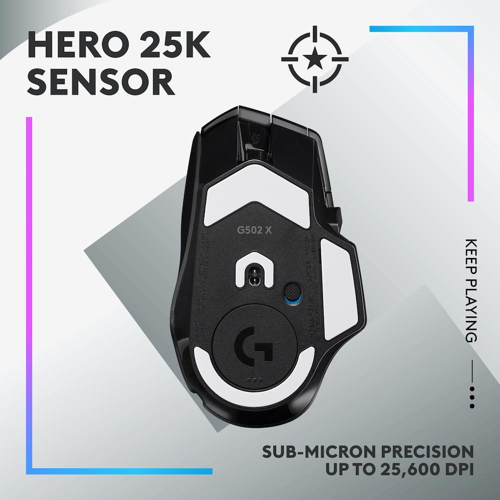 Геймърска мишка Logitech G502 X LIGHTSPEED Wireless Gaming Mouse Black