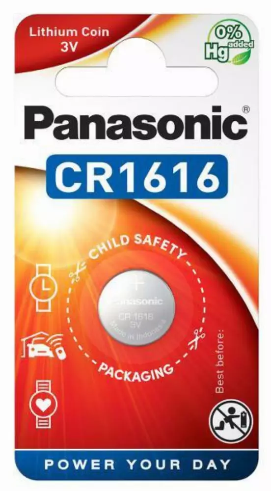 Бутонна литиева батерия PANASONIC CR-1616 3V
