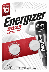 Бутонна батерия литиева  CR2025 3V  2 бр. в блистер ENERGIZER