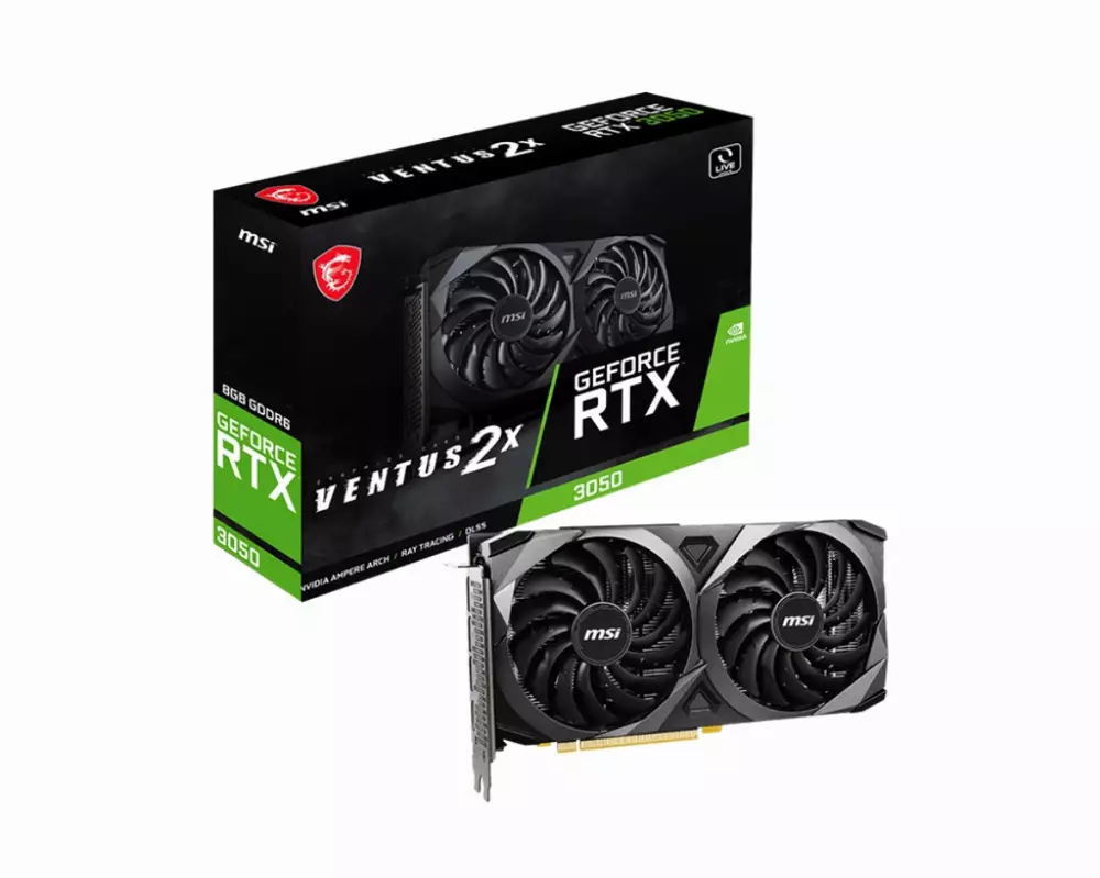 Видео карта MSI GeForce RTX 3050 VENTUS 2X 8G - 912-V397-435