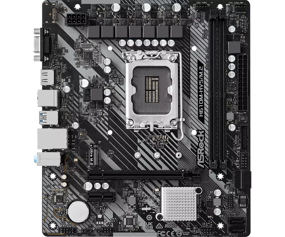 Дънна платка Asrock H610M-HVS/M.2 R2.0 LGA1700