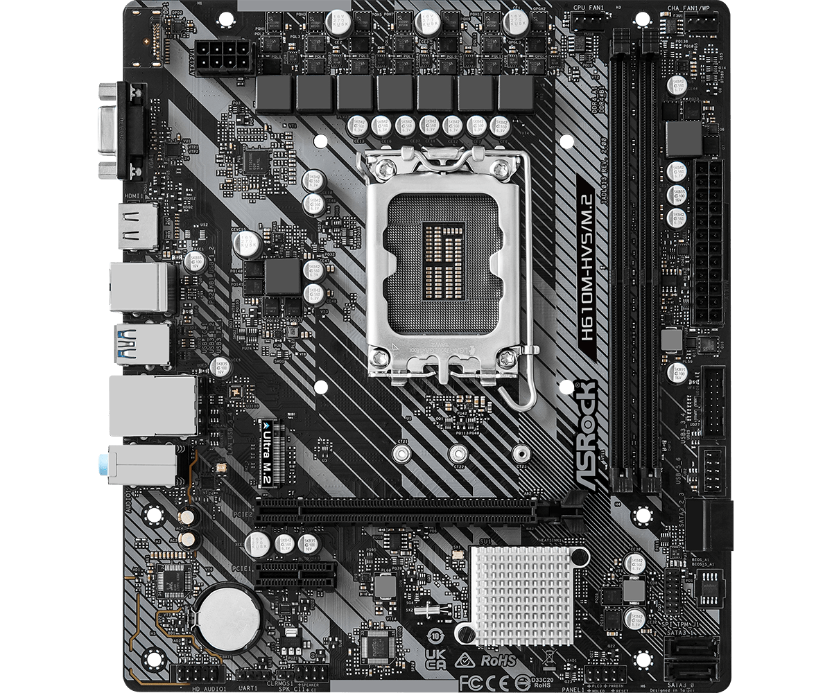 Дънна платка Asrock H610M-HVS/M.2 R2.0 LGA1700