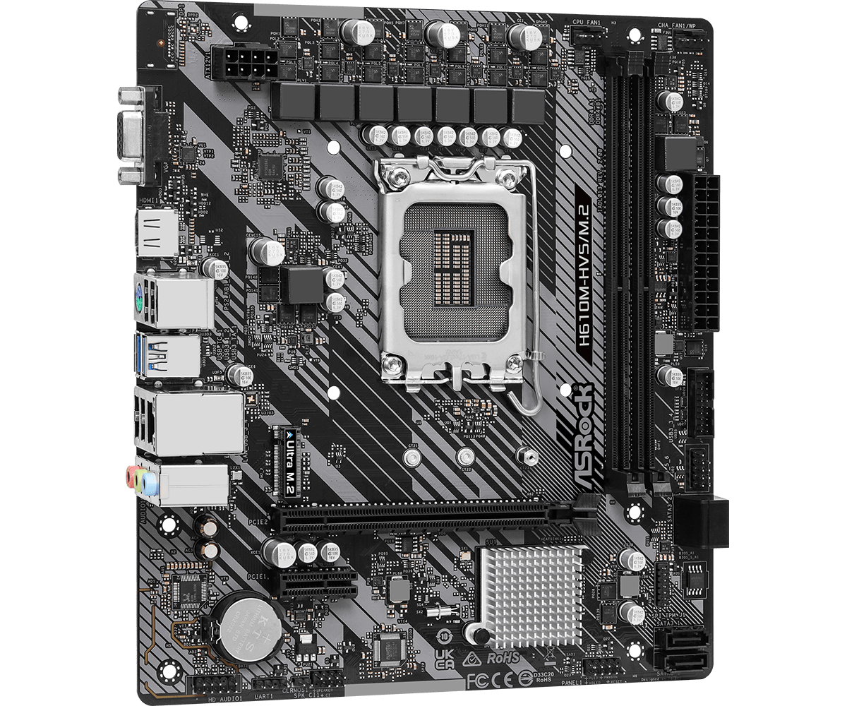 Дънна платка Asrock H610M-HVS/M.2 R2.0 LGA1700