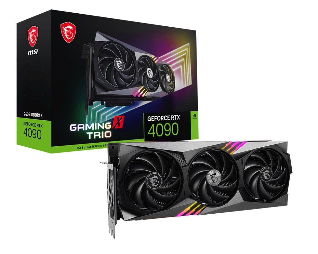 Видео карта MSI GeForce RTX 4090 GAMING X TRIO 24G GDDR6X