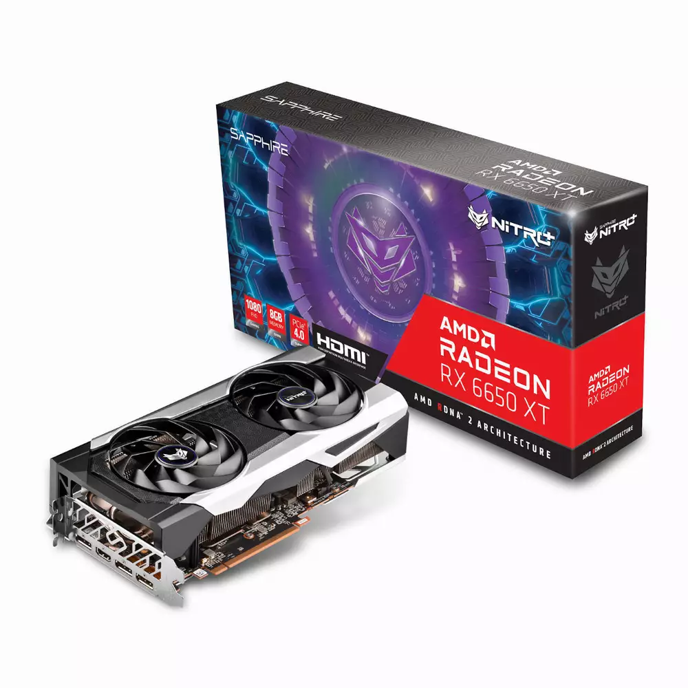 Видео карта Sapphire Nitro+ AMD Radeon RX 6650 XT GAMING OC 8GB - 11319-01-20G