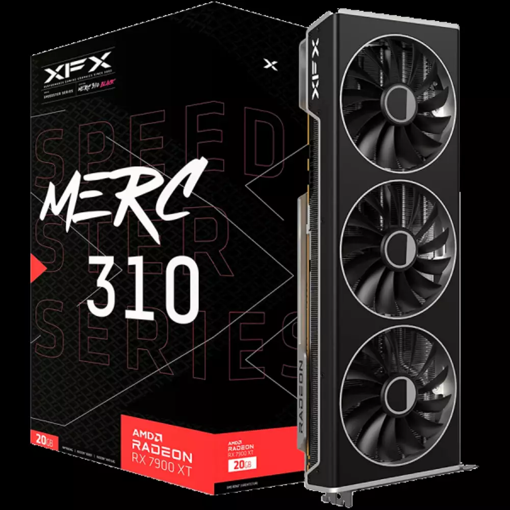 Видео карта XFX SPEEDSTER MERC 310 AMD Radeon RX 7900 XT Black Edition 20GB