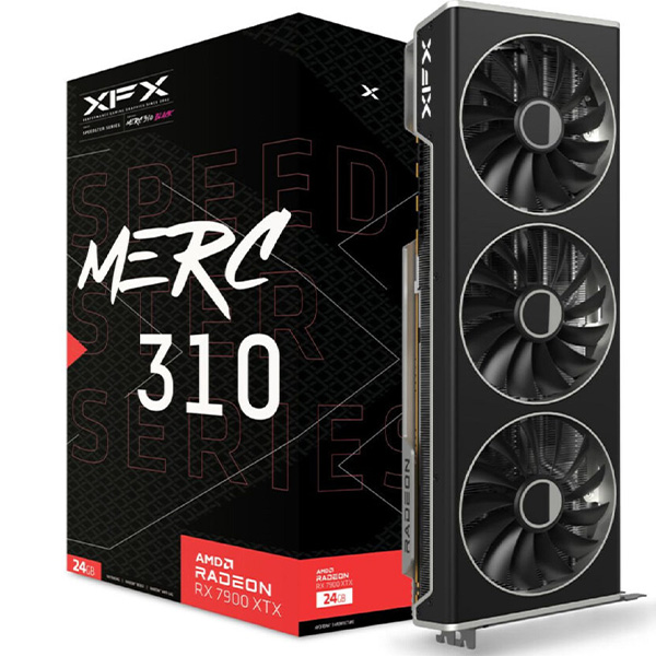 Видео карта XFX SPEEDSTER MERC 310 AMD Radeon RX 7900 XTX Black Edition 24GB GDDR6