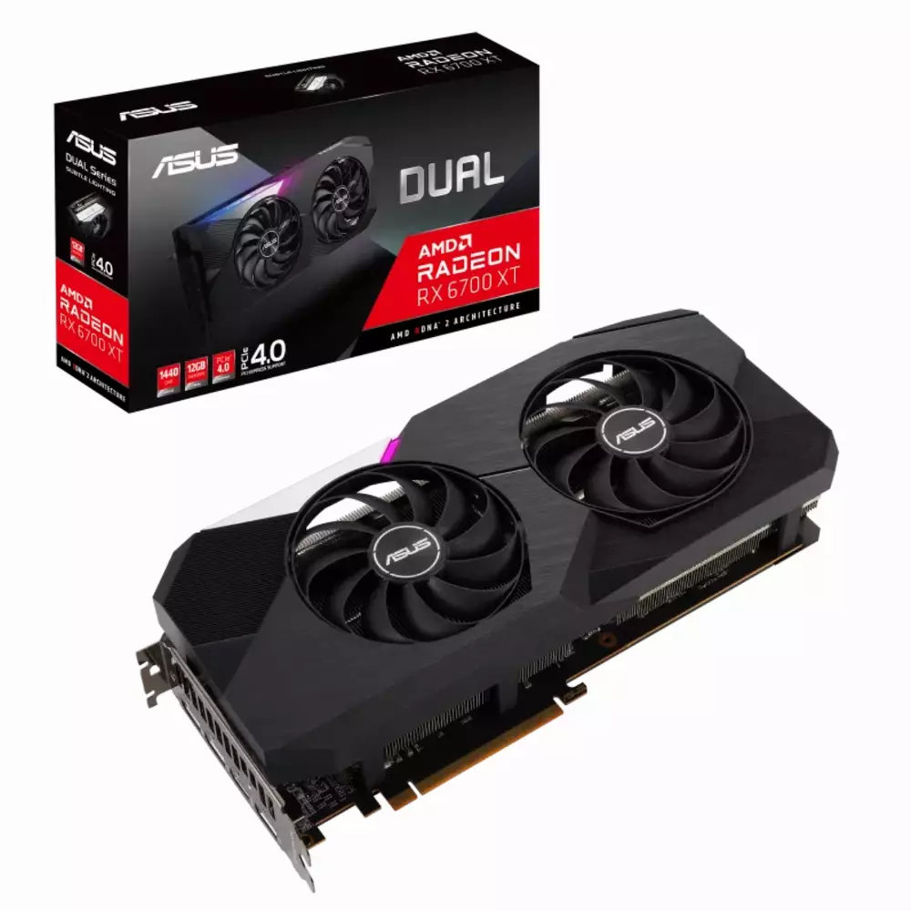 Видео карта ASUS Dual Radeon RX 6700 XT 12GB GDDR6