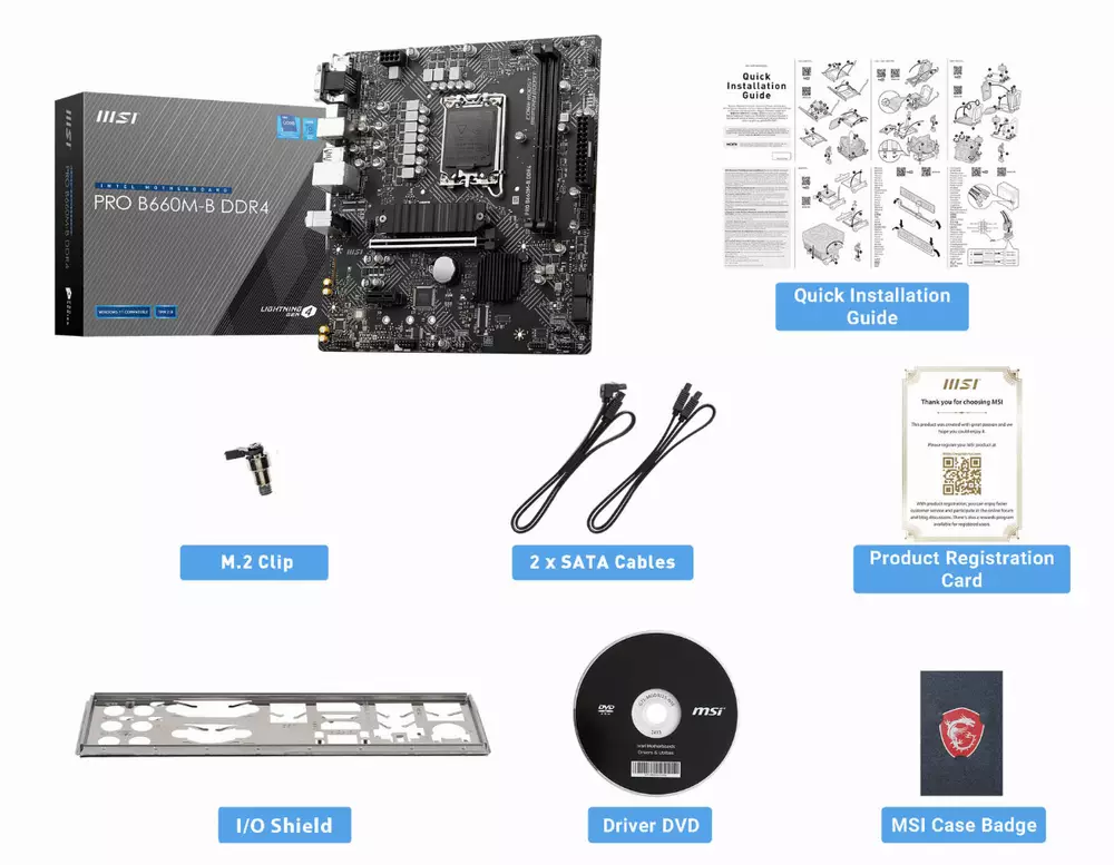 Дънна платка MSI PRO B660M-B DDR4 LGA1700