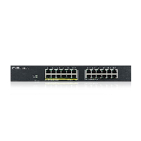 Суич 24-портов ZyXEL GS1915-24EP, Gigabit, управляем, standalone или Nebula управление, монтаж в шкаф, PoE