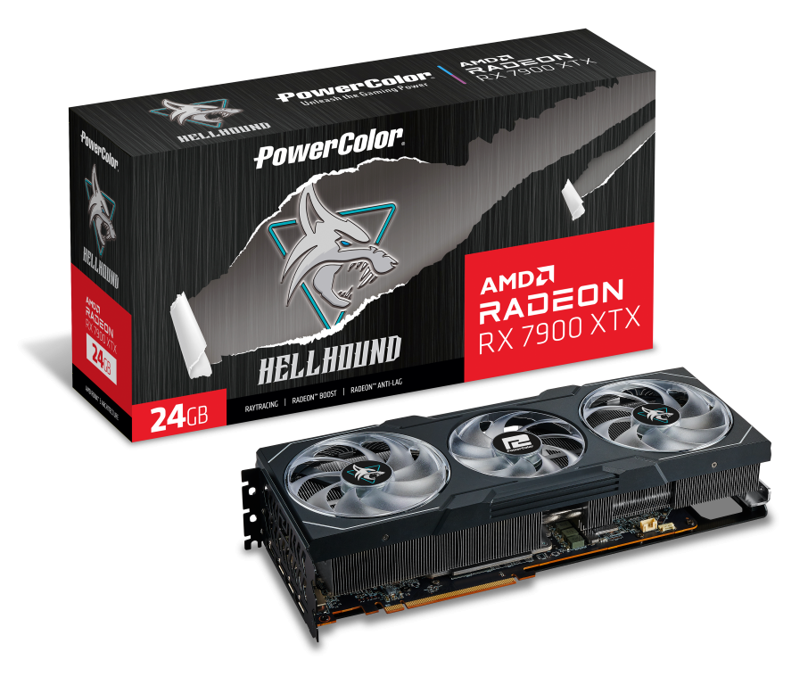 Видео карта PowerColor AMD RADEON HELLHOUND RX 7900 XTX OC 24GB GDDR6