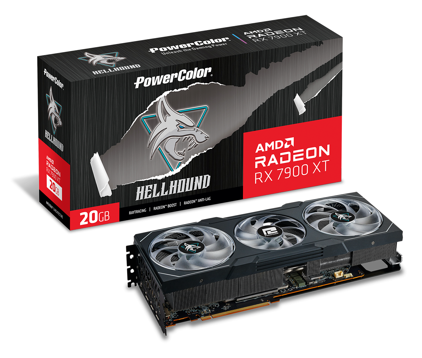 Видео карта PowerColor AMD RADEON HELLHOUND RX 7900 XT 20GB GDDR6