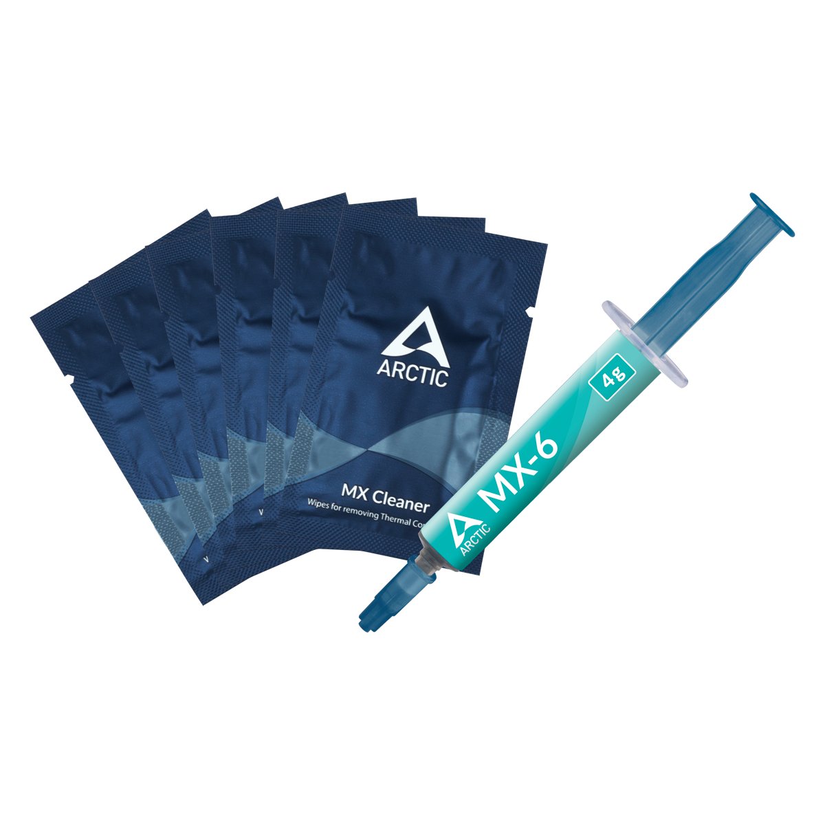 Термопаста Arctic MX-6 Thermal Compound 4gr with 6pcs MX Cleaner - ACTCP00084A