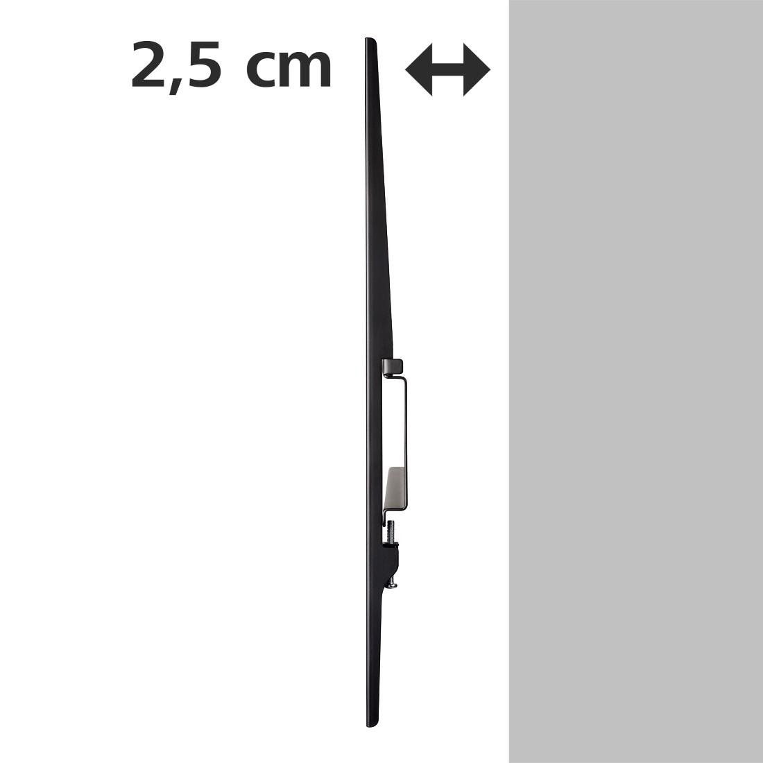 Стенна стойка Hama FIX, 3 звезди, 191 см (75"), До 60 кг, Черна