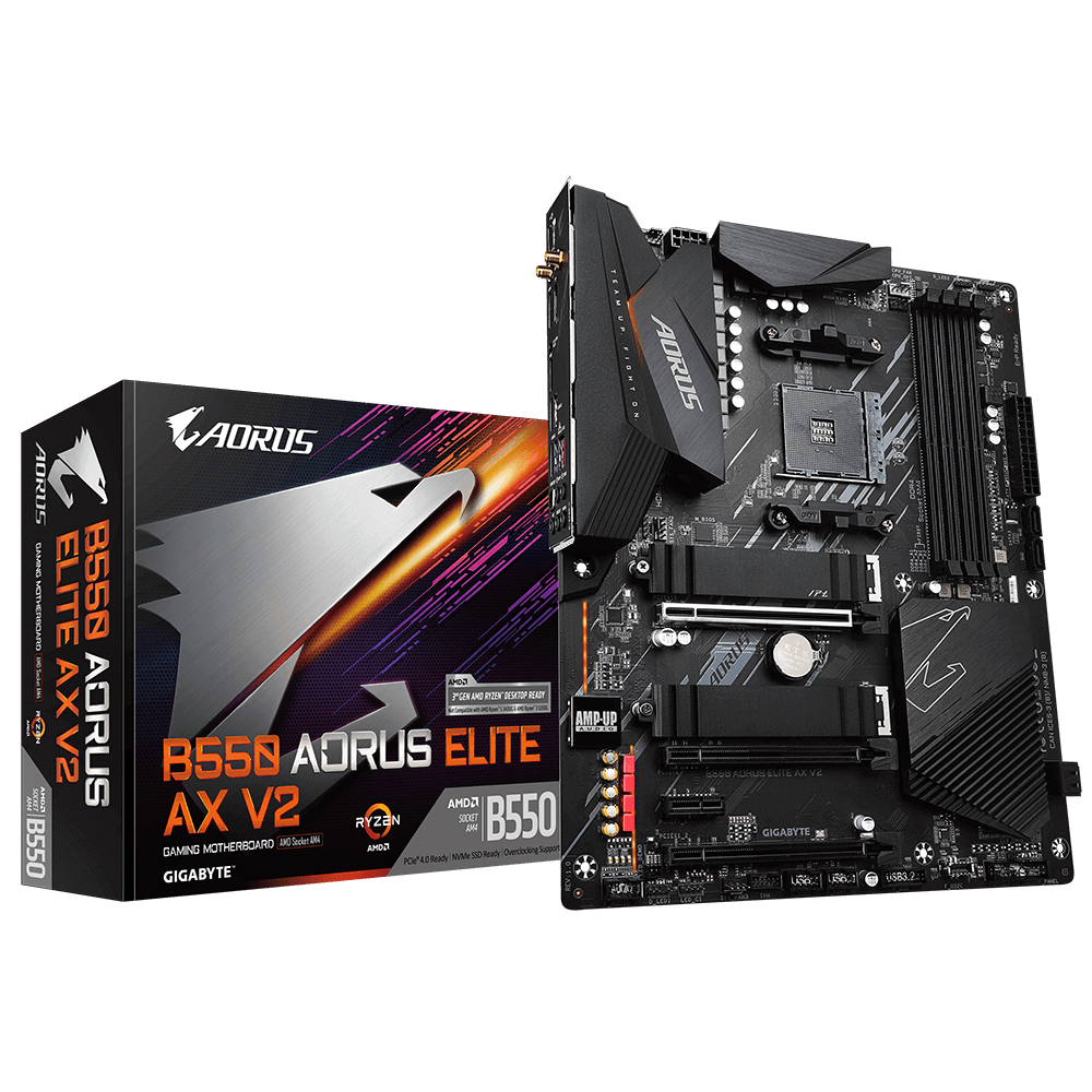 Дънна платка Gigabyte B550 AORUS ELITE AX V2 AM4