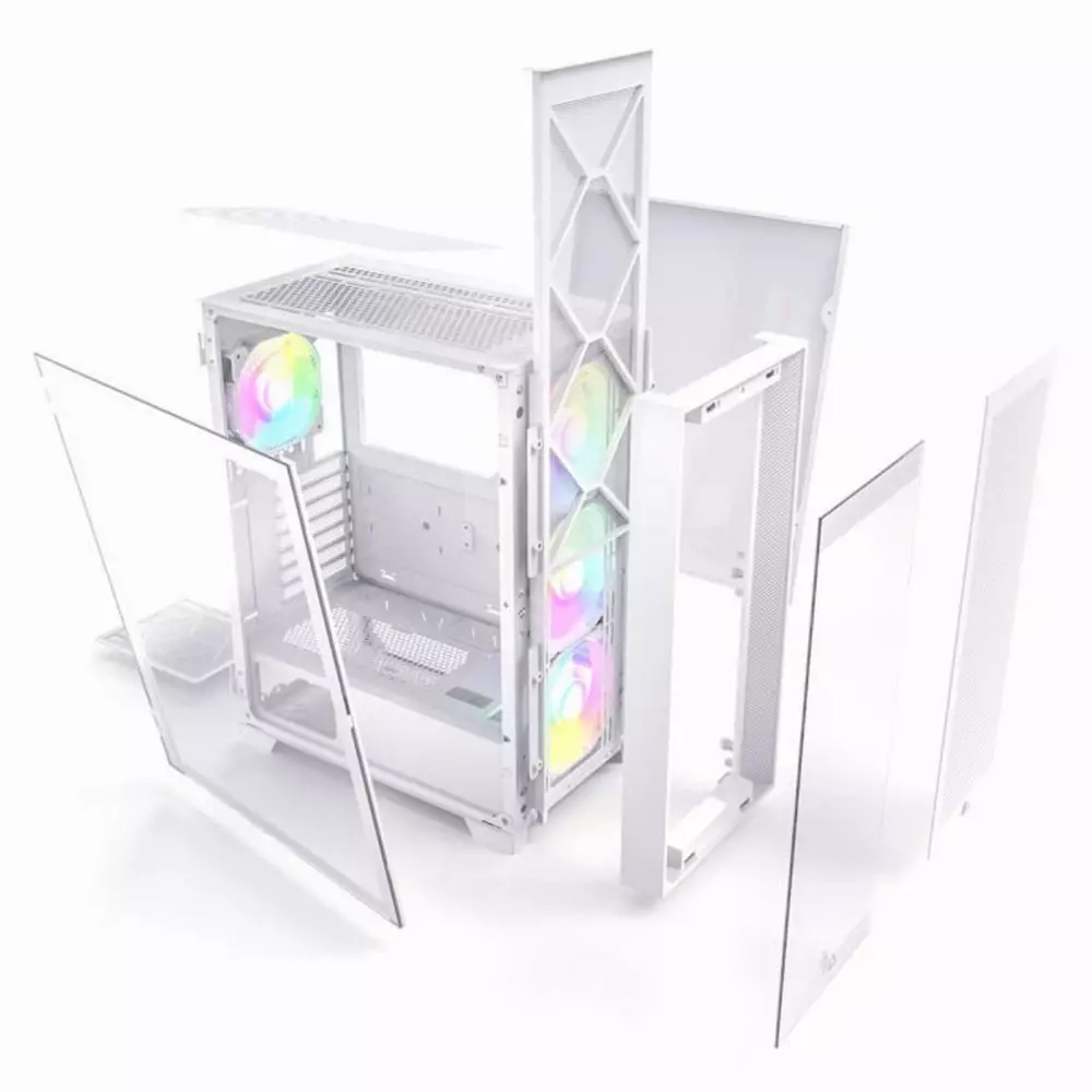  Кутия Montech AIR 1000 Premium ARGB TG Mid-Tower White