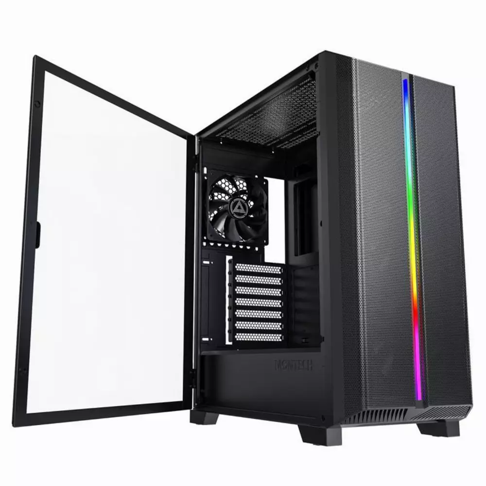 Кутия Montech Sky One Lite RGB TG Mid-Tower Black
