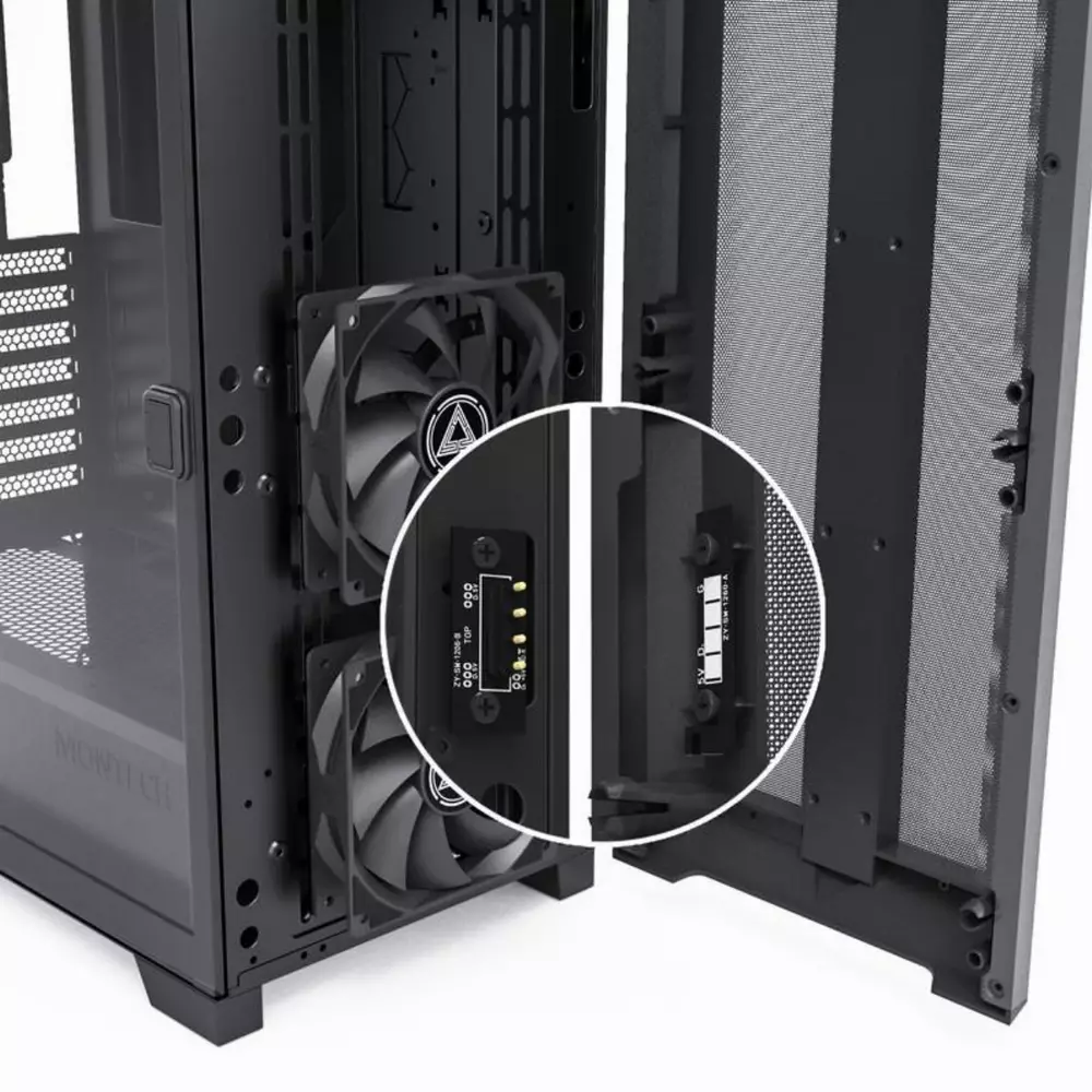 Кутия Montech Sky One Lite RGB TG Mid-Tower Black