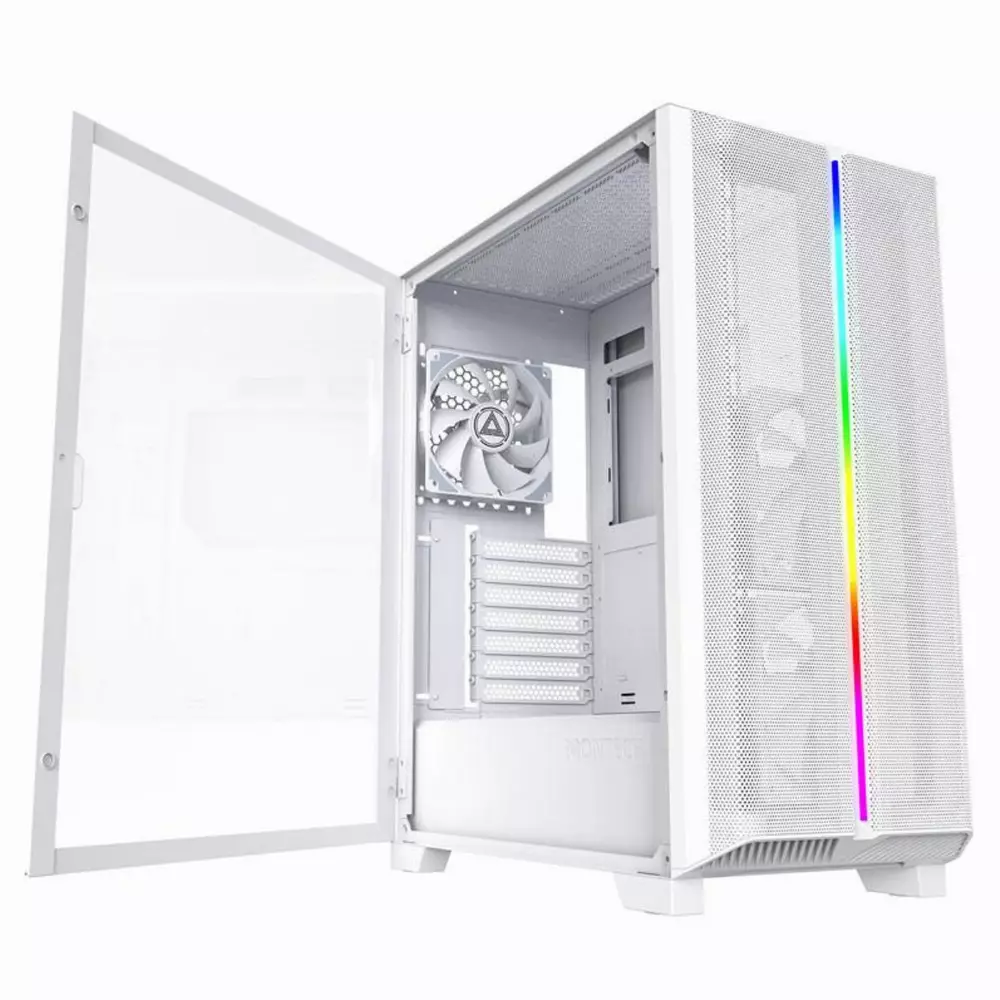 Кутия Montech Sky One Lite RGB TG Mid-Tower White