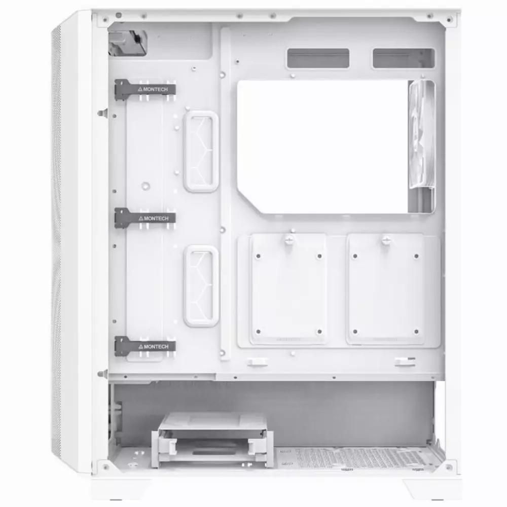 Кутия Montech Sky One Lite RGB TG Mid-Tower White