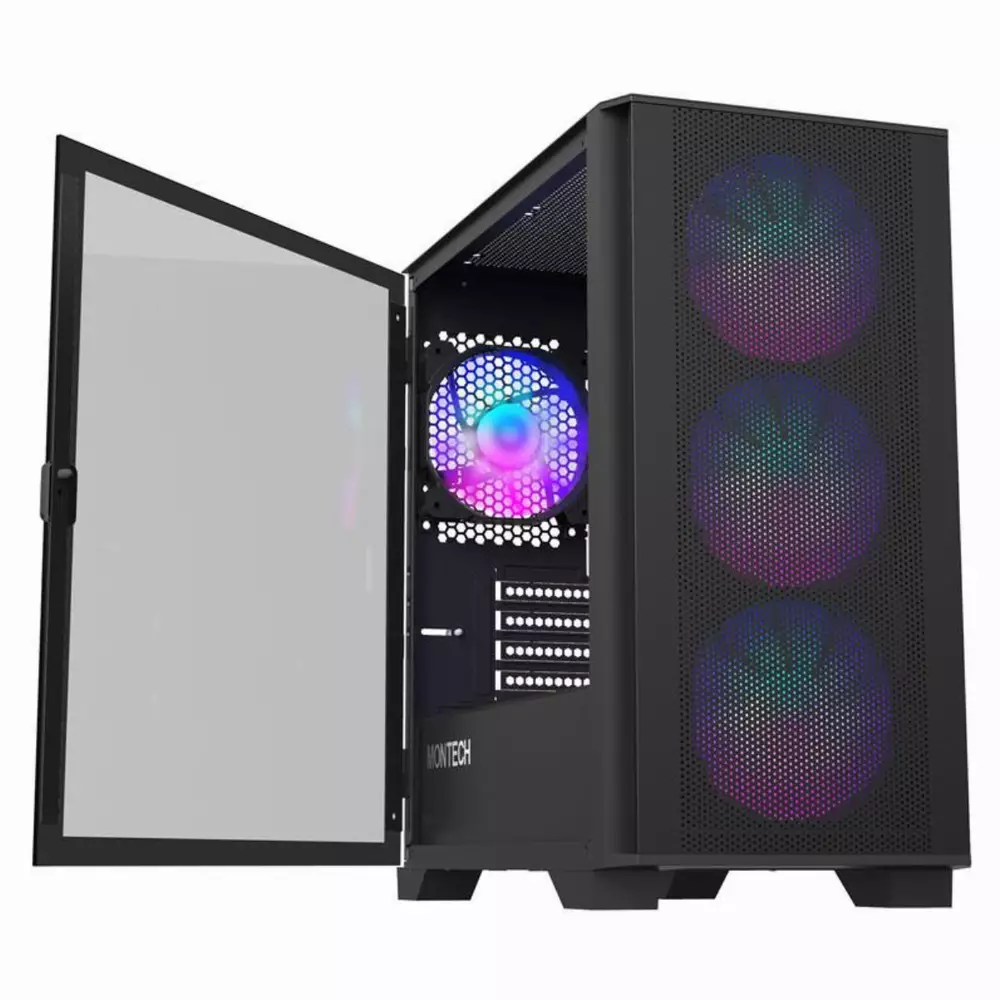 Кутия Montech AIR 100 ARGB TG Micro-ATX Black