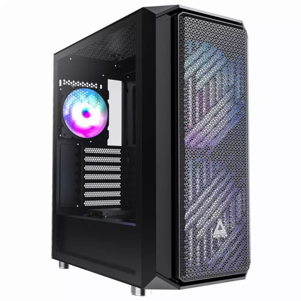 Кутия Montech AIR X MESH ARGB Tempered Glass Mid-Tower Black