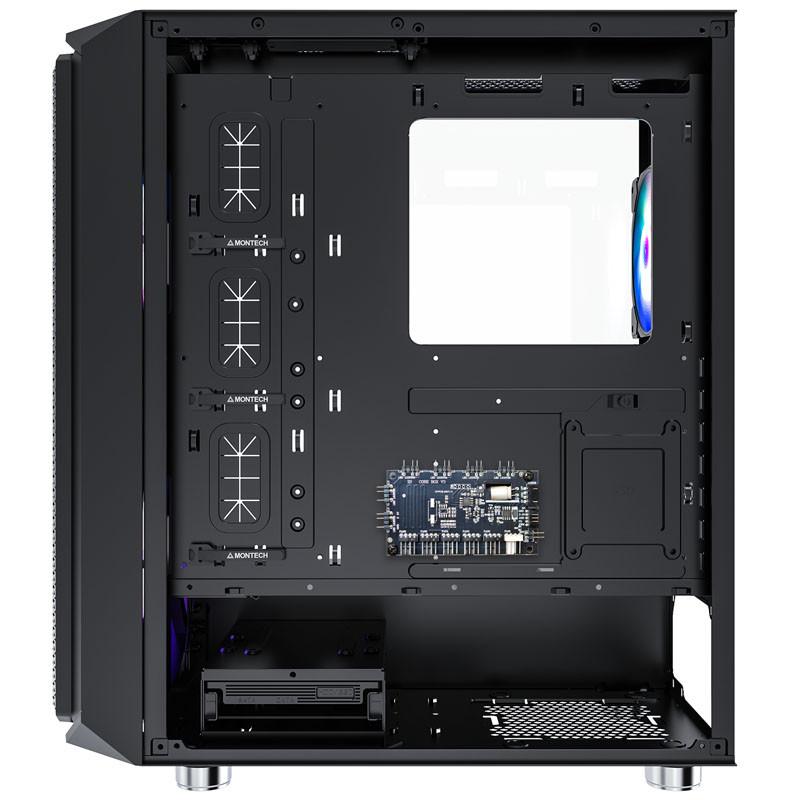 Кутия Montech AIR X MESH ARGB Tempered Glass Mid-Tower Black