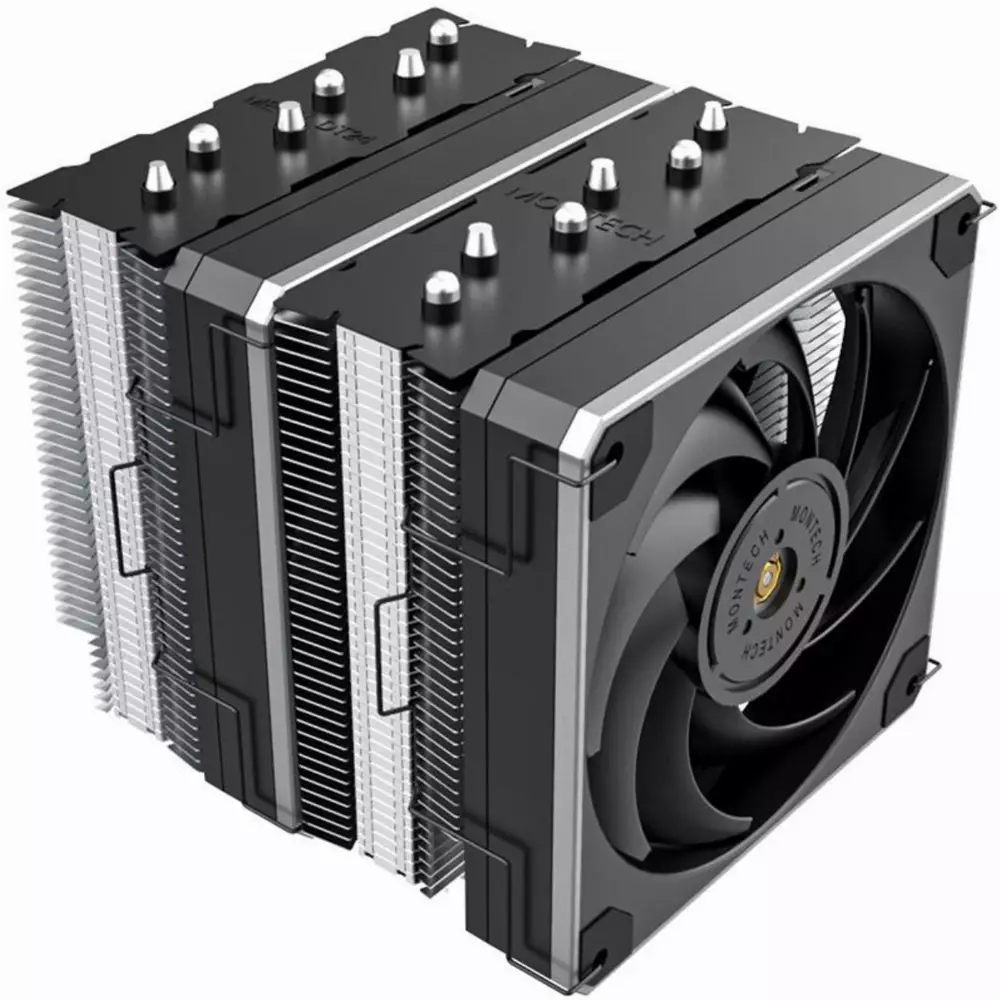 Охладител за процесор Montech Metal DT24 Base 120mm Black