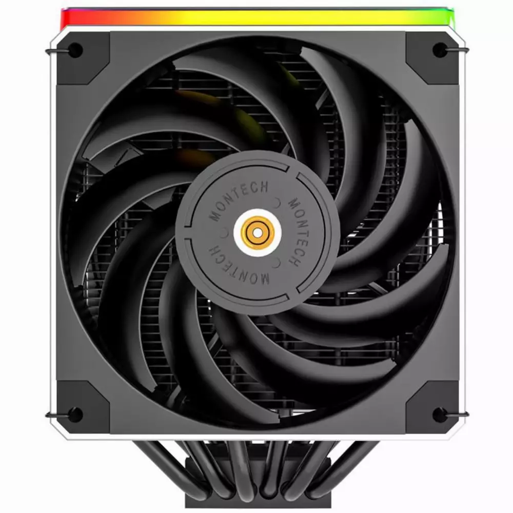 Охладител за процесор Montech Metal DT24 Premium ARGB 2x120mm Black