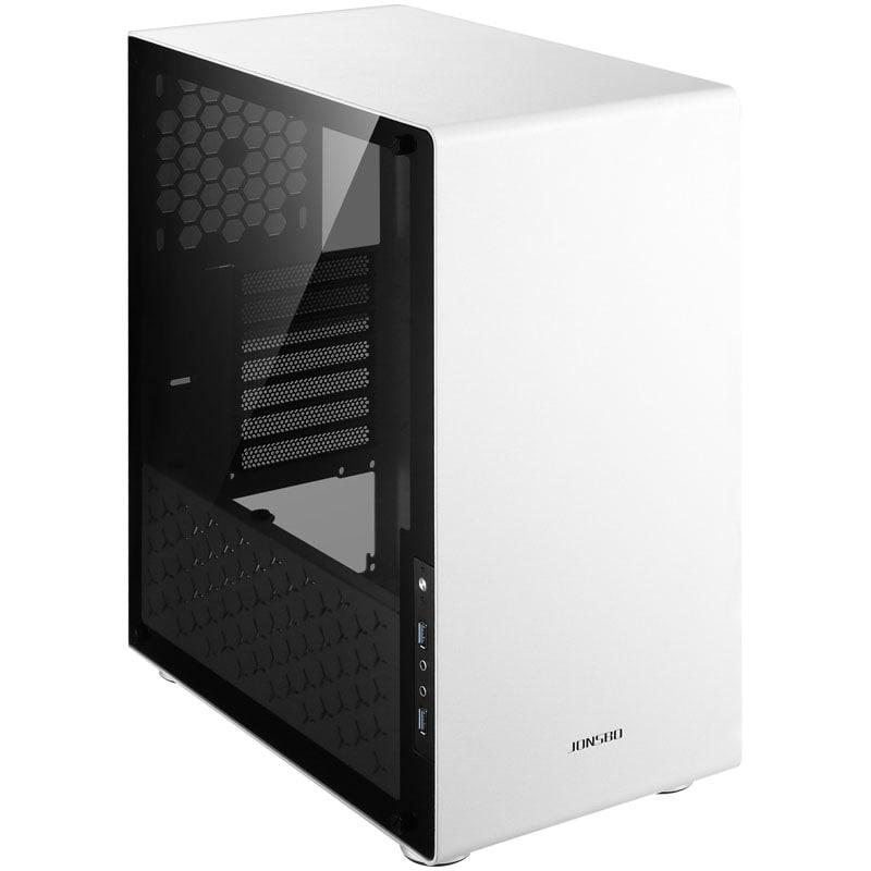 Кутия Jonsbo U4 TG Mid-Tower ATX White