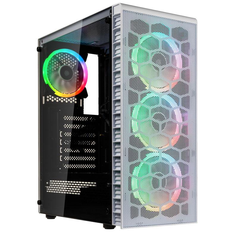 Кутия Kolink Observatory Lite Mesh RGB Mid-Tower White