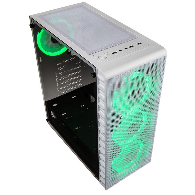 Кутия Kolink Observatory Lite Mesh RGB Mid-Tower White