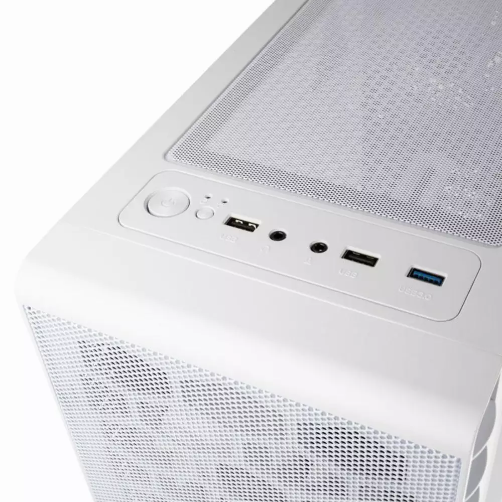 Кутия Kolink Observatory Lite Mesh RGB Mid-Tower White