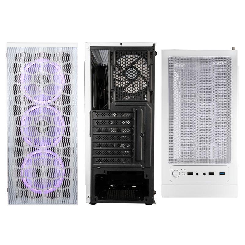 Кутия Kolink Observatory Lite Mesh RGB Mid-Tower White