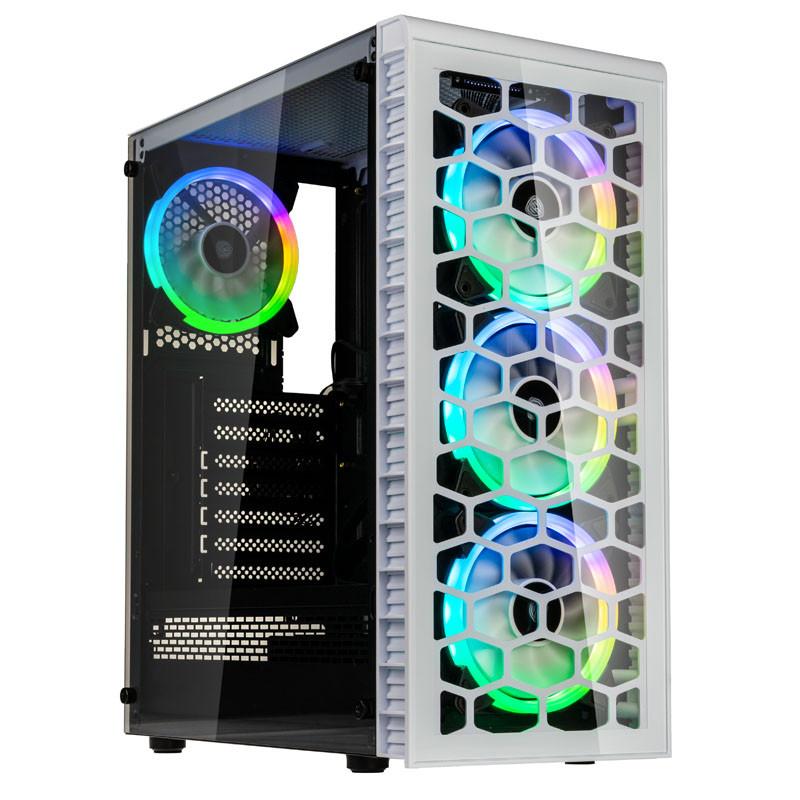 Кутия Kolink Observatory Lite RGB Mid-Tower, Бял